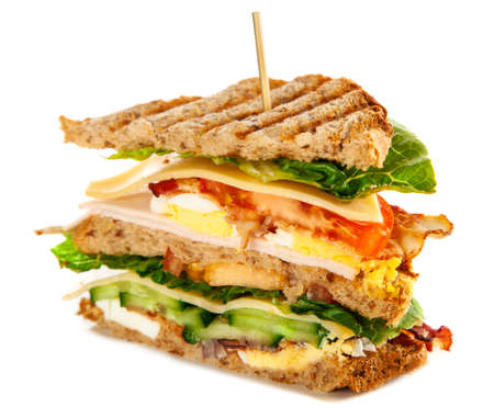 Tall club sandwichの写真素材