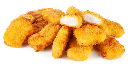 Crispy chicken nuggetsの写真素材