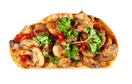 Traditional Italian bruschettasの写真素材