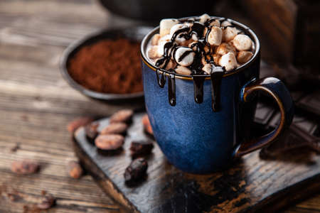 Cup of hot chocolateの写真素材