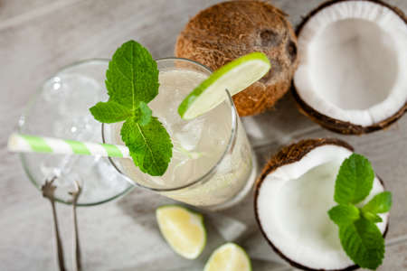Coconut water drinkの写真素材