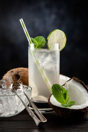 Coconut water drinkの写真素材