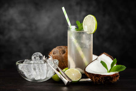Coconut water drinkの写真素材