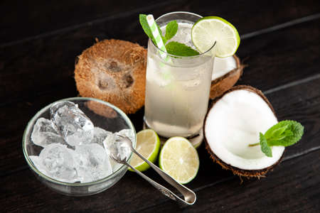 Coconut water drinkの写真素材