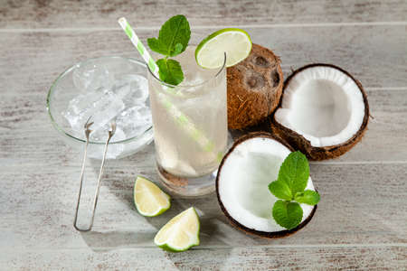 Coconut water drinkの写真素材