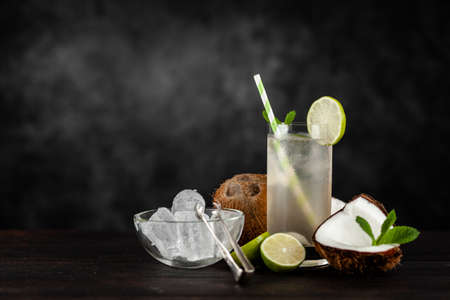 Coconut water drinkの写真素材