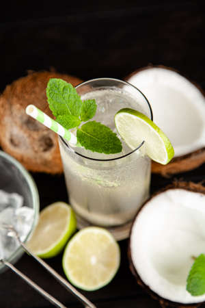 Coconut water drinkの写真素材