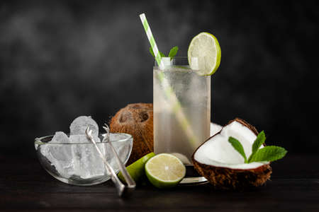 Coconut water drinkの写真素材