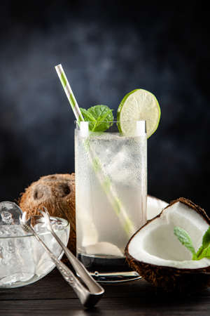 Coconut water drinkの写真素材