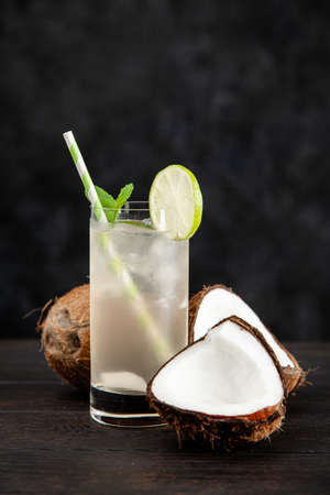 Coconut water drinkの写真素材