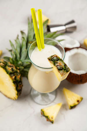Pina Colada Cocktailの写真素材