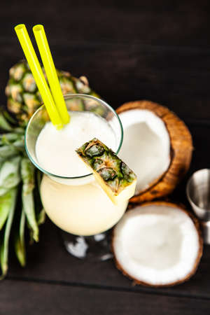 Pina Colada Cocktailの写真素材