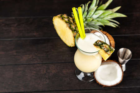 Pina Colada Cocktailの写真素材