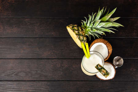 Pina Colada Cocktailの写真素材