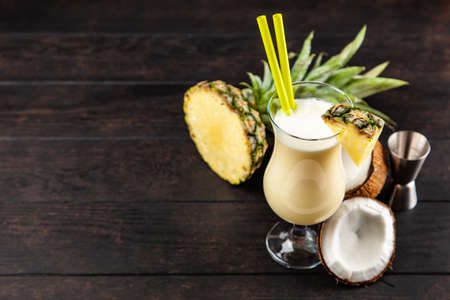 Pina Colada Cocktailの写真素材