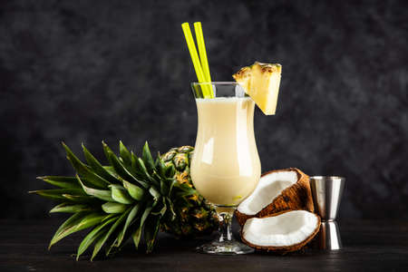 Pina Colada Cocktailの写真素材