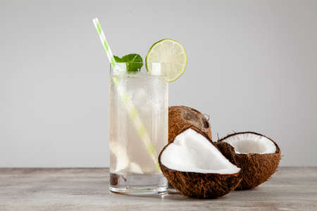 Coconut water drinkの写真素材