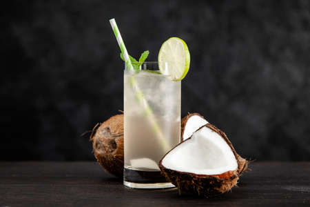 Coconut water drinkの写真素材