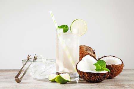 Coconut water drinkの写真素材
