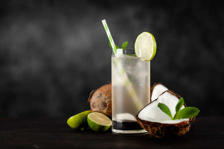 Coconut water drinkの写真素材
