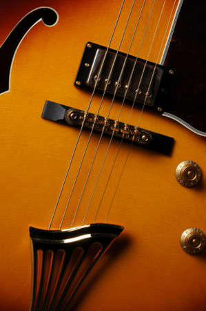 Beautiful closeup of electric guitarの写真素材
