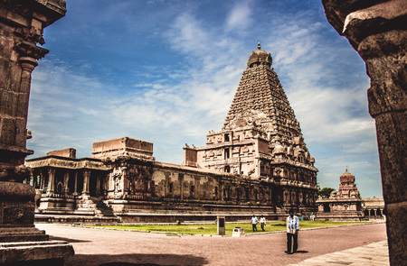 Brihadeeswarar Temple, Tanjoreのeditorial素材