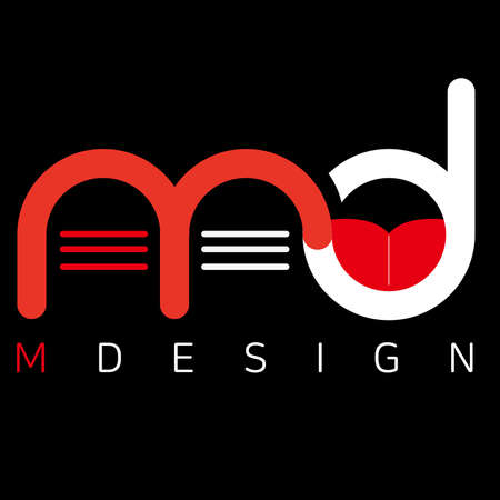 illustration of Logo md designのイラスト素材