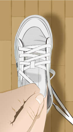 running shoesのイラスト素材