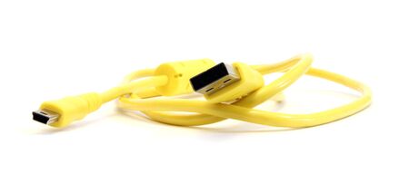 Yellow wireの写真素材