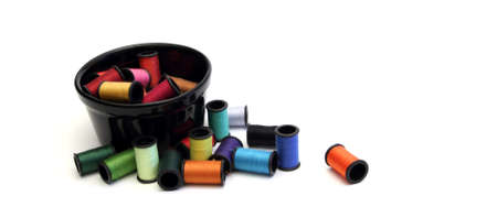 Colored threadの写真素材