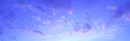 colorful blue sky at sunsetの写真素材