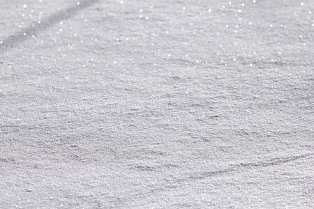 closeup of a fresh northern snowの写真素材