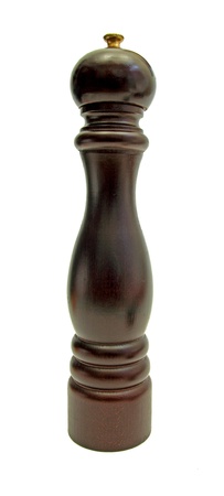 closeup of a pepper mill over whiteの写真素材