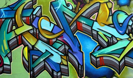 closeup of a graffiti on a wallのeditorial素材