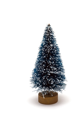 plastic pine tree over whiteの写真素材