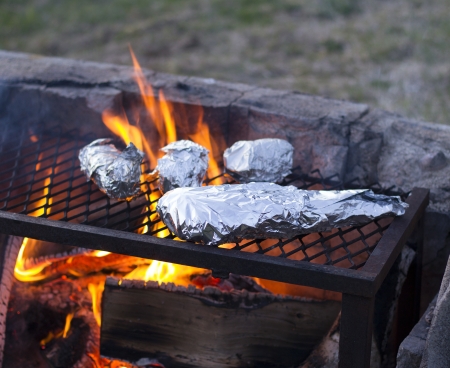 outside barbecue grillの写真素材