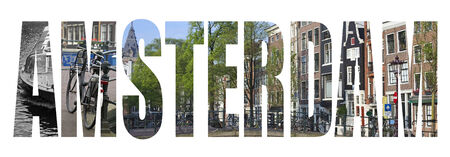 Amsterdam letter concept isolated on whiteの写真素材
