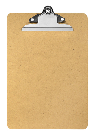 clipboard isolated on whiteの写真素材