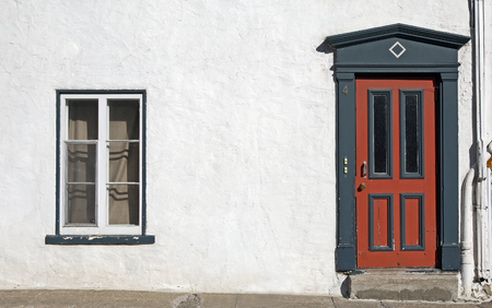 Victorian house detail in Quebec city, Canadaのeditorial素材