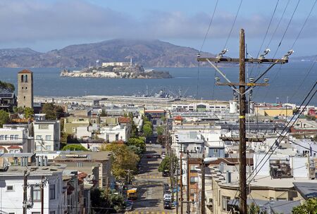 wide view of San Franciscoの写真素材