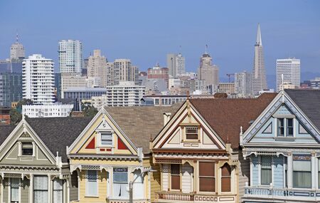 San Francisco painted sistersの写真素材