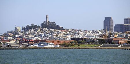 Skyline of San Francisco in the dayの写真素材