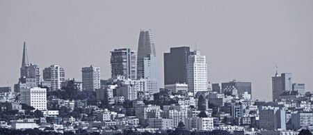 Vintage Skyline of San Franciscoの写真素材