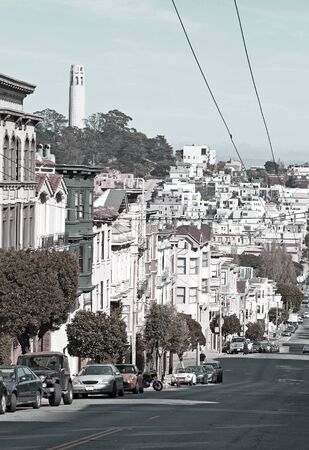 Russian hill neighbourhood in San Franciscoの写真素材