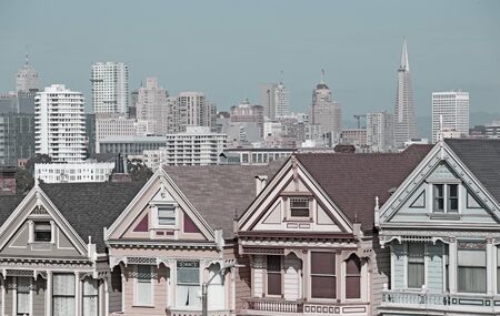 Painted sisters victorian houses, San Francisco
