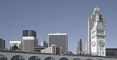 Beautiful skyline of San Francisco cityの写真素材