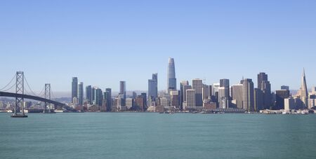 Beautiful skyline of San Francisco cityの写真素材