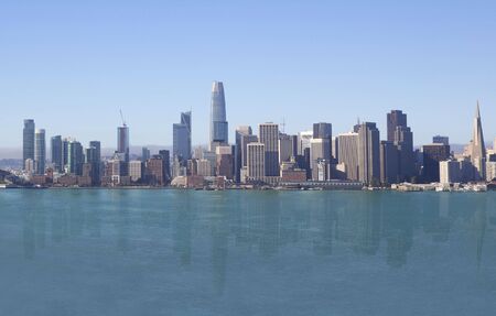 Beautiful skyline of San Francisco cityの写真素材