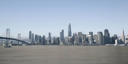 Skyline of San Francisco in the dayの写真素材