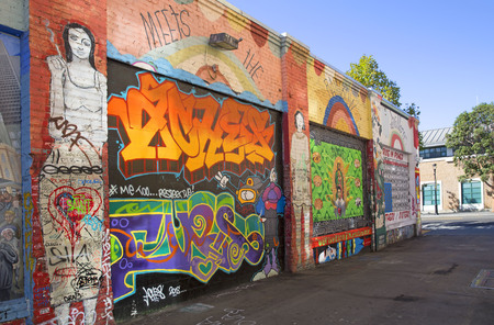 Mission district murals in San Franciscoのeditorial素材